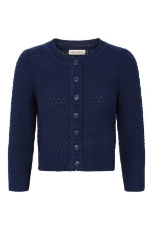 Cardigan "Fara" Bleu Nuit