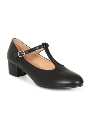 Escarpins "T-Strap Mary Jane" - Noir