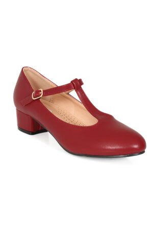 Escarpins "T-Strap Mary Jane" - Red