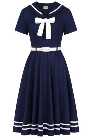 Robe Pin-up Marinière "Ambra Nautical"