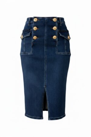 Jupe Jeans Extensible "Sailor"