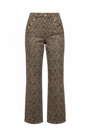 Jeans Extensible Léopard "Wide"