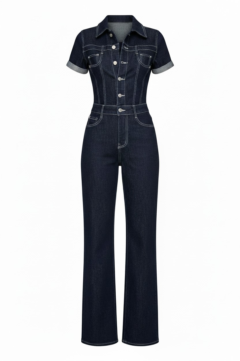 Combinaison Jeans Extensible "Greaser"