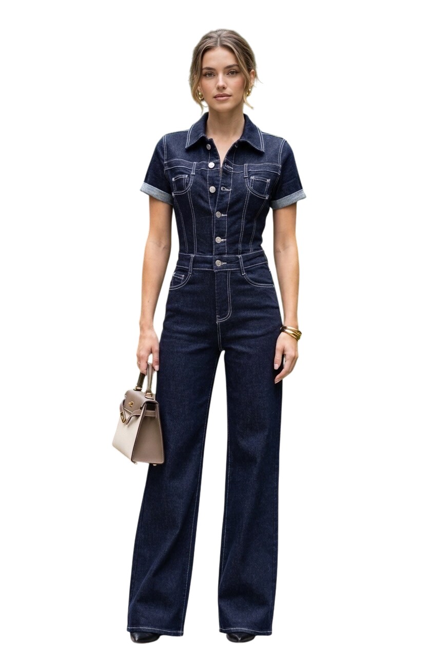 Combinaison Jeans Extensible "Greaser" – Image 3