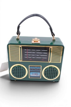 Sac à Main "Vintage Radio" - Vert