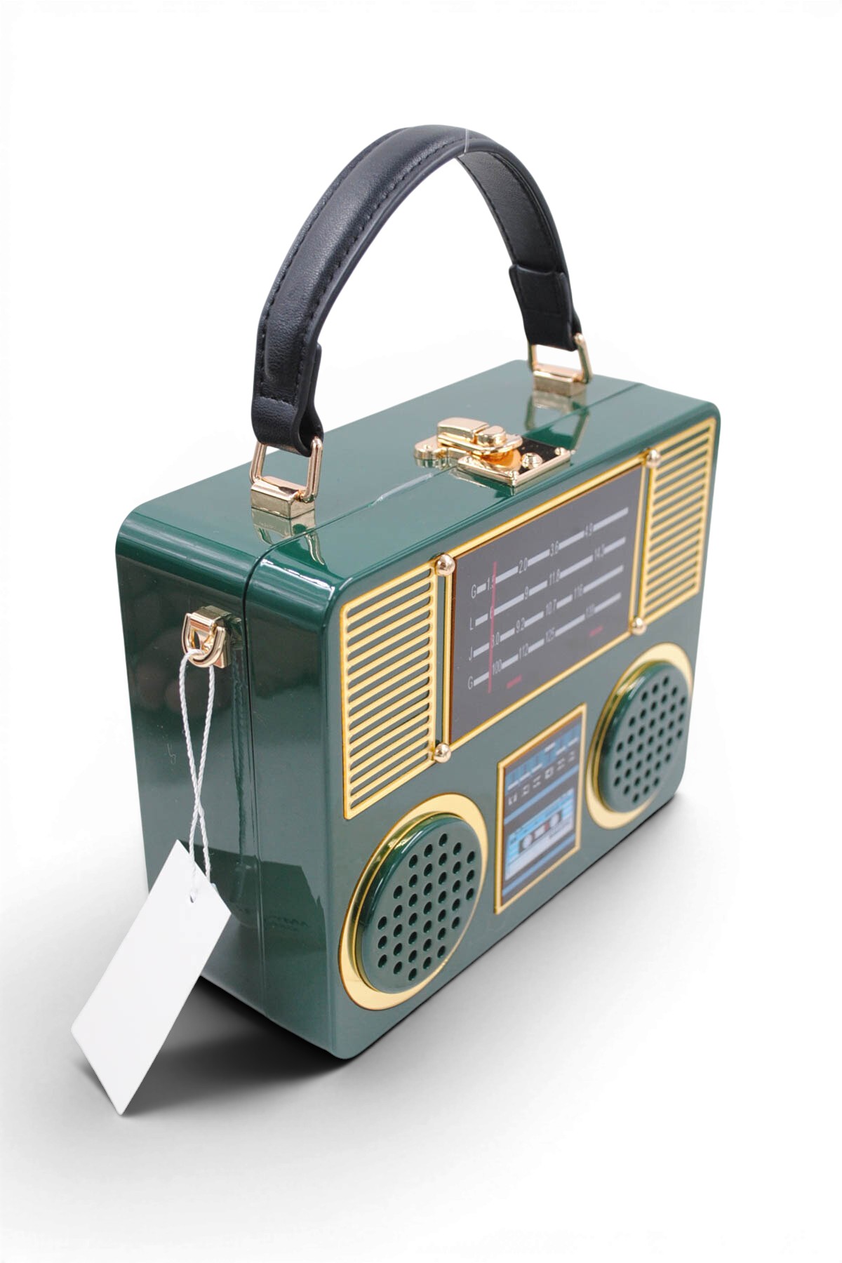 Sac à Main "Vintage Radio" - Vert – Image 3