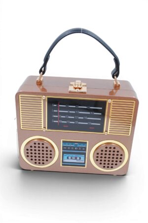 Sac à Main "Vintage Radio" - Beige