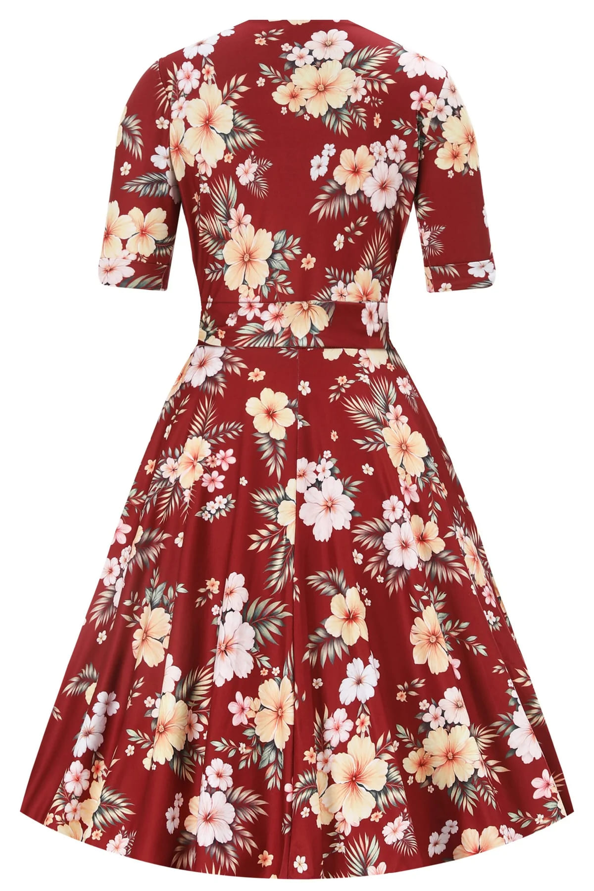 Robe Portefeuille "Mathilda Hibiscus" – Image 2