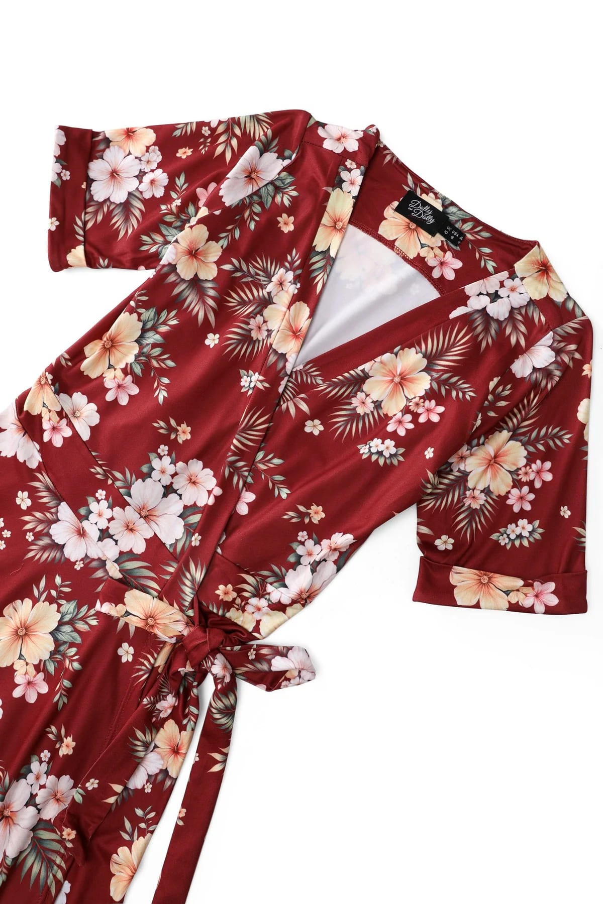 Robe Portefeuille "Mathilda Hibiscus" – Image 3