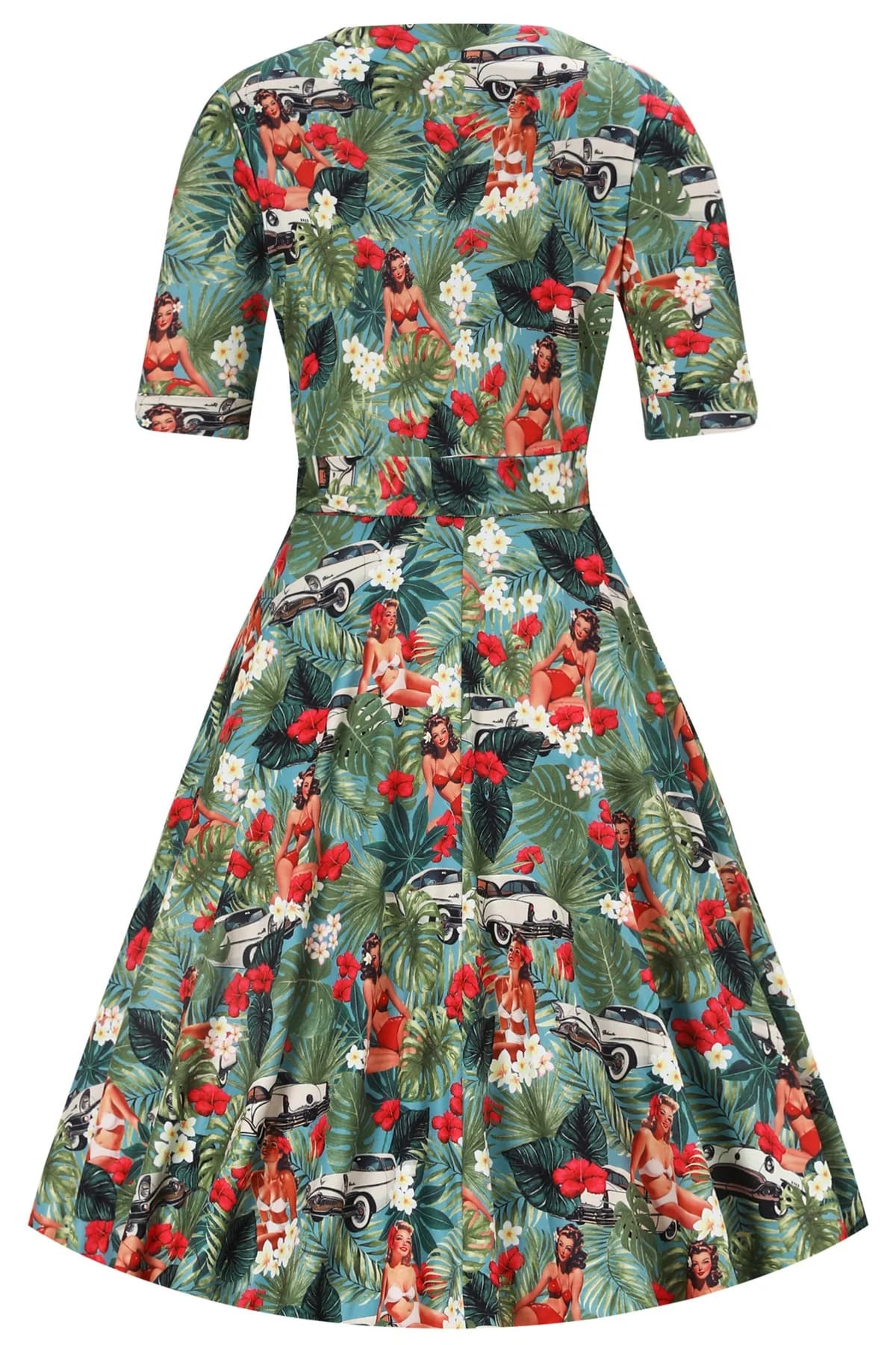 Robe Portefeuille "Mathilda Tropical Pin-up" – Image 2