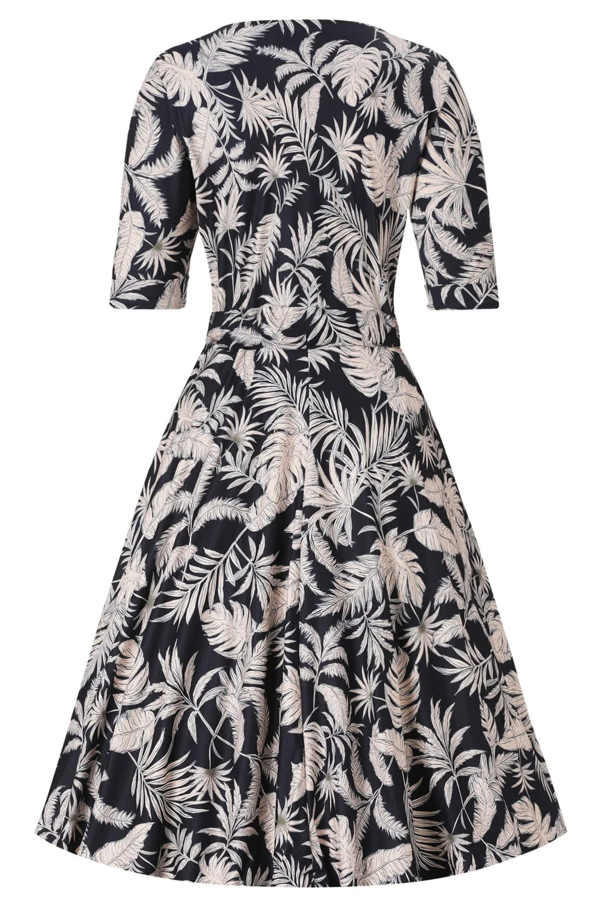 Robe Portefeuille "Mathilda Black Tropical" – Image 2