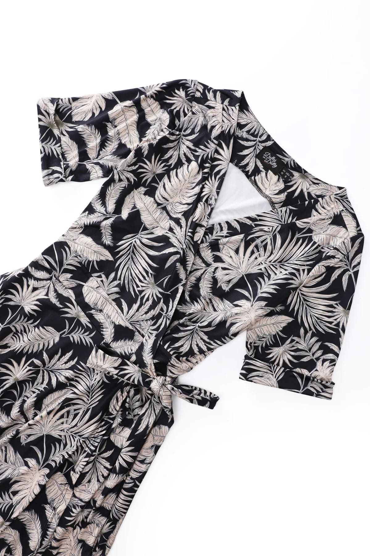 Robe Portefeuille "Mathilda Black Tropical" – Image 3