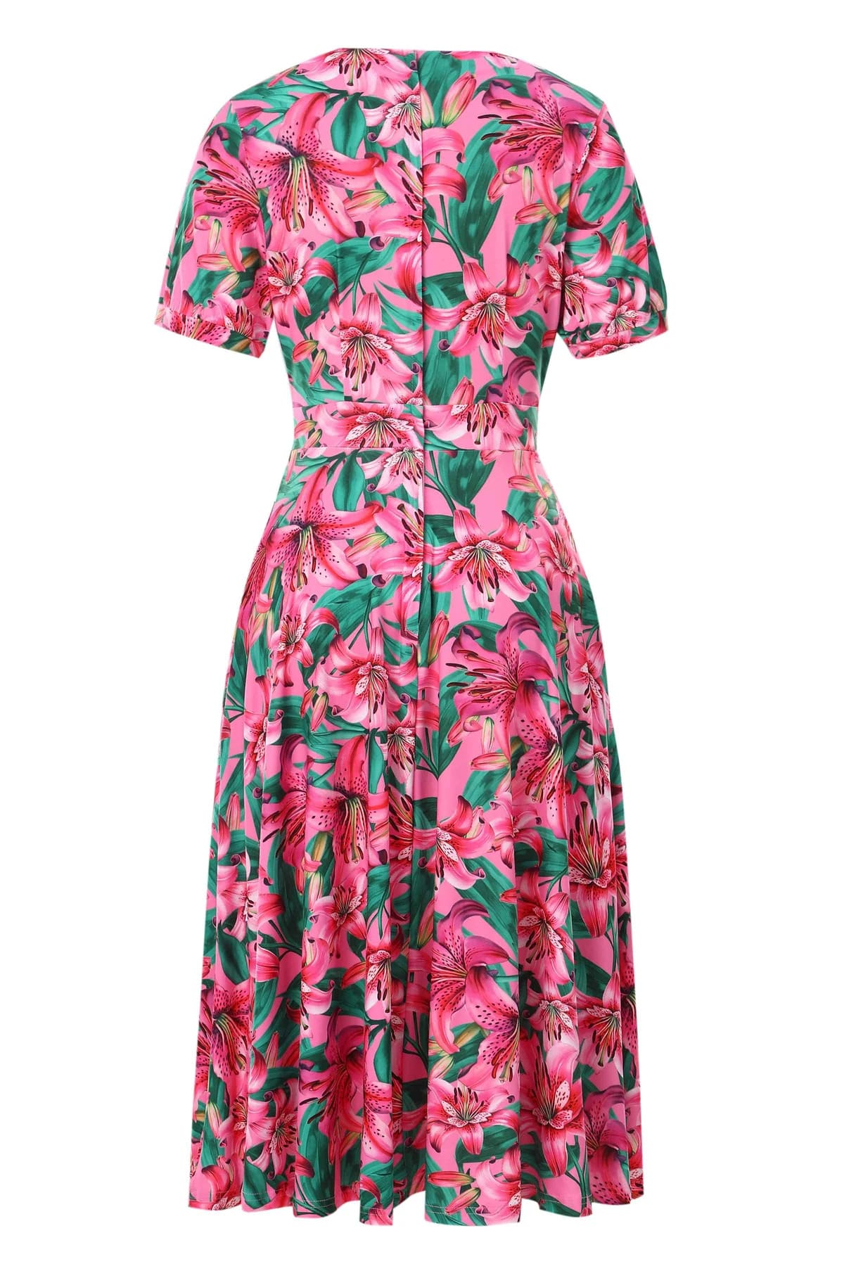 Robe Rétro "Pink Lily" – Image 3