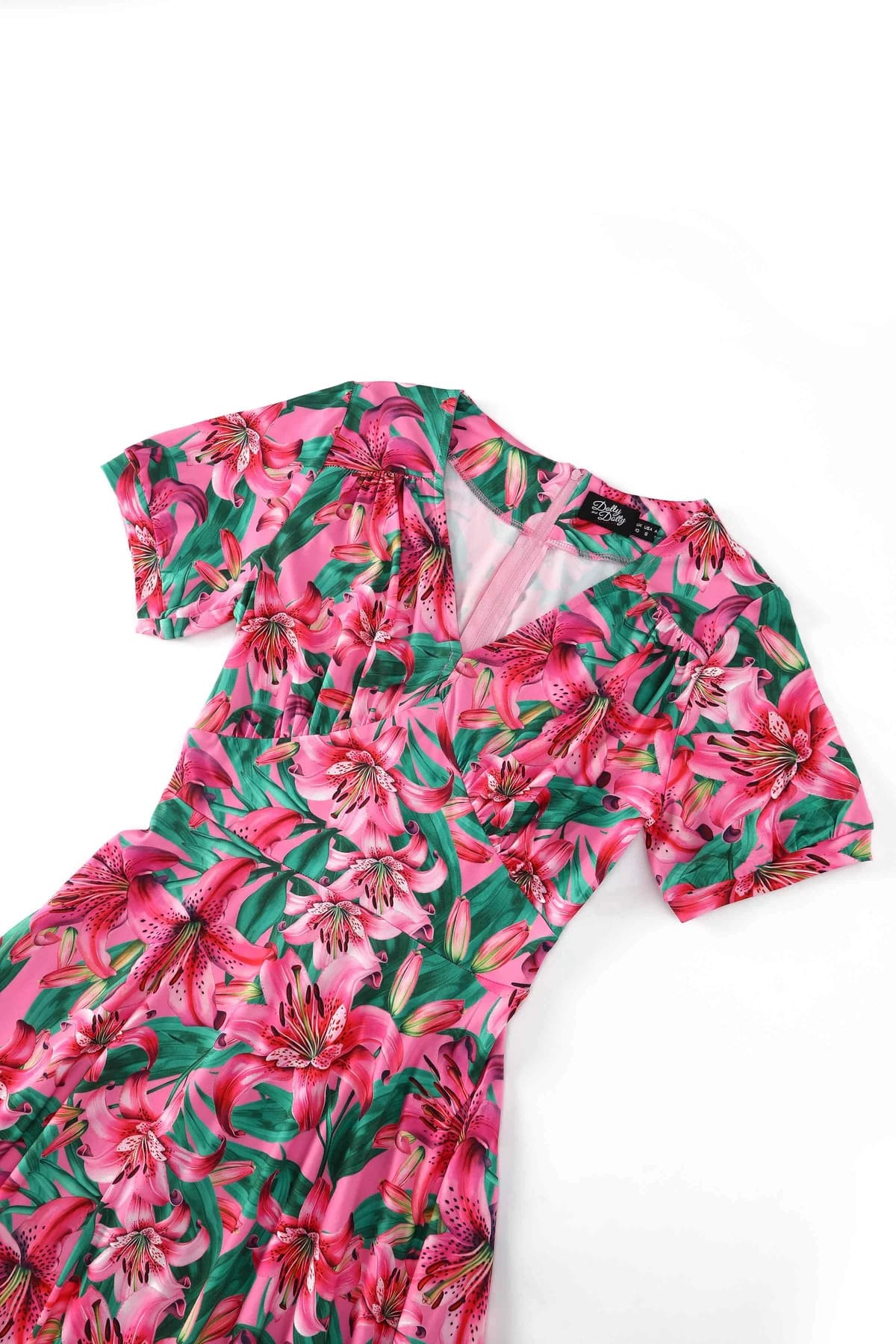 Robe Rétro "Pink Lily" – Image 5