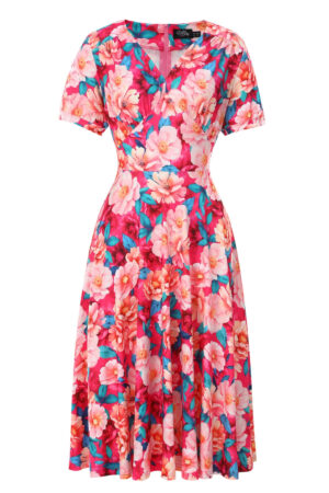 Robe Rétro "Pink Magnolia"