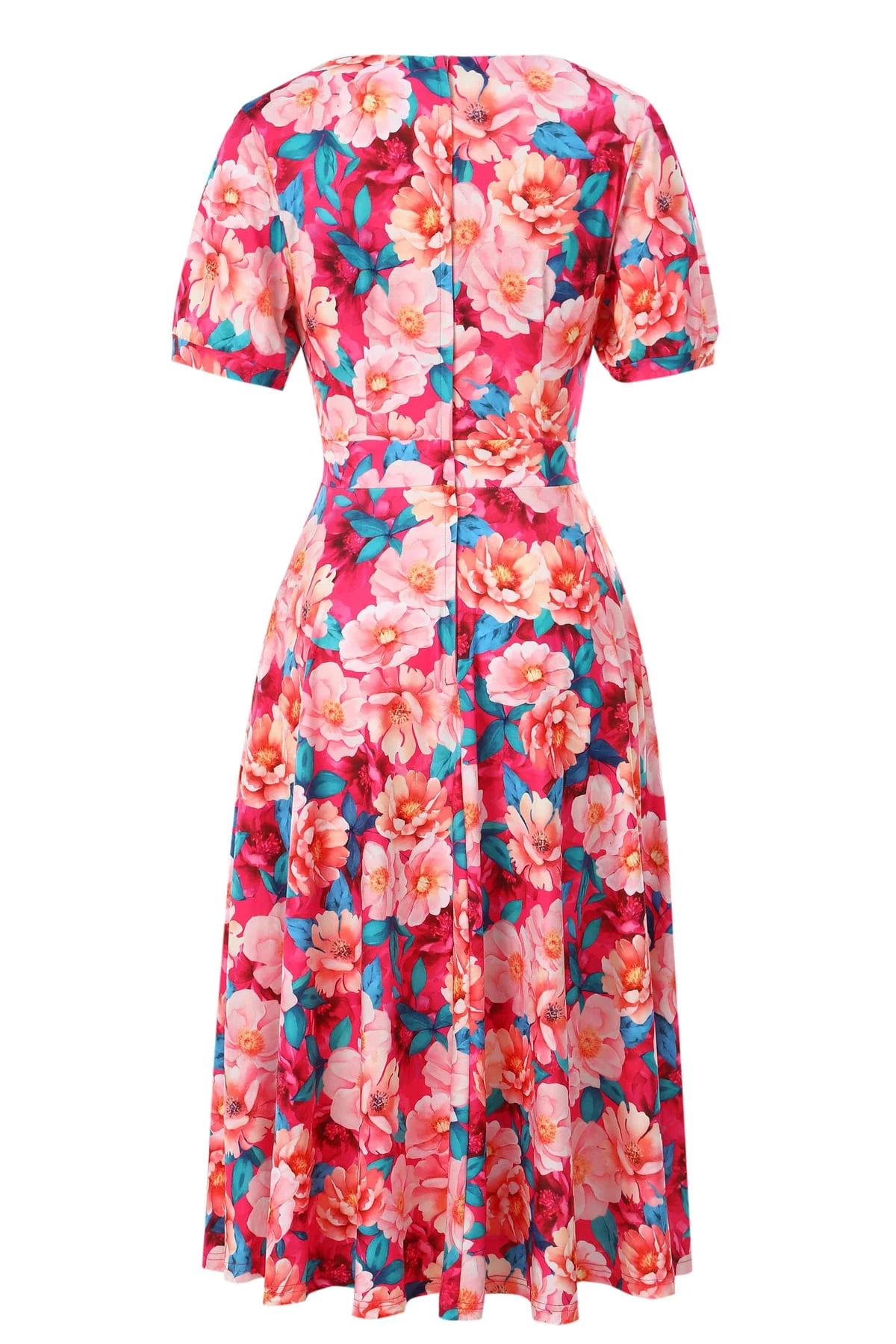Robe Rétro "Pink Magnolia" – Image 2