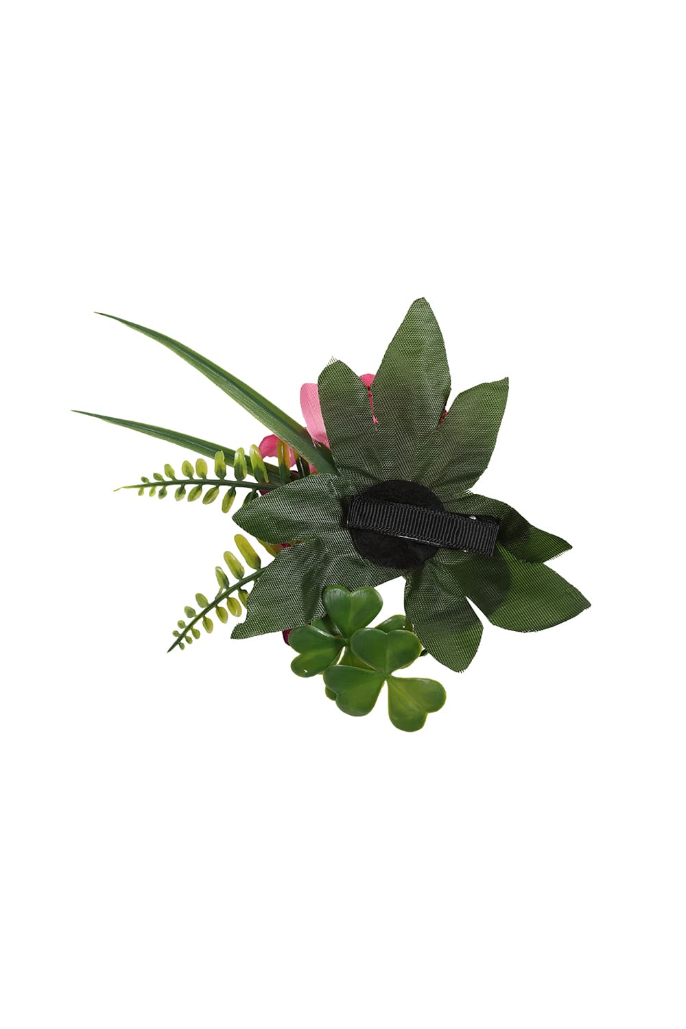 Compo Fleurs Cheveux Tropicales Blanc.Fuschia – Image 2