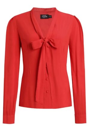 Blouse Rétro "Margaret Red"
