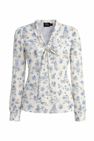 Blouse Rétro "Margaret Bird Cage"