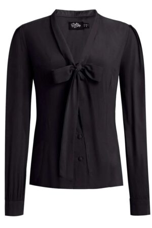 Blouse Rétro "Margaret Black"